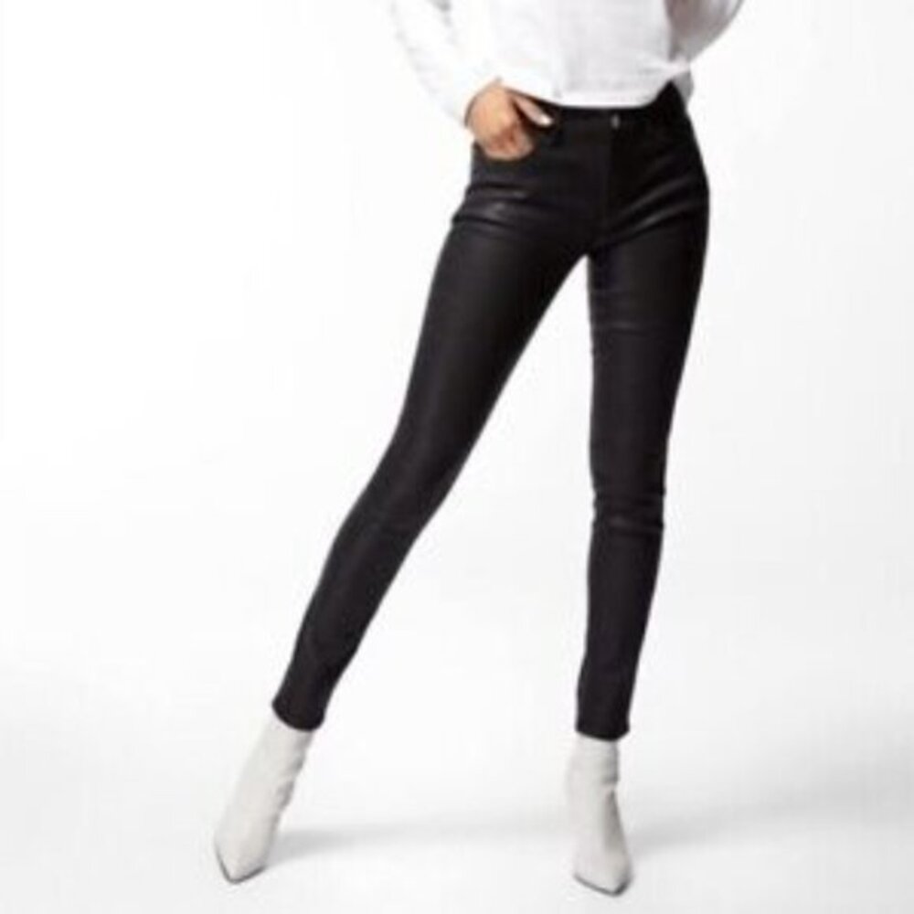 J Brand 620 Coated Mid Rise Jeans Fearless Pockets Stretch Women 30 NWT $228